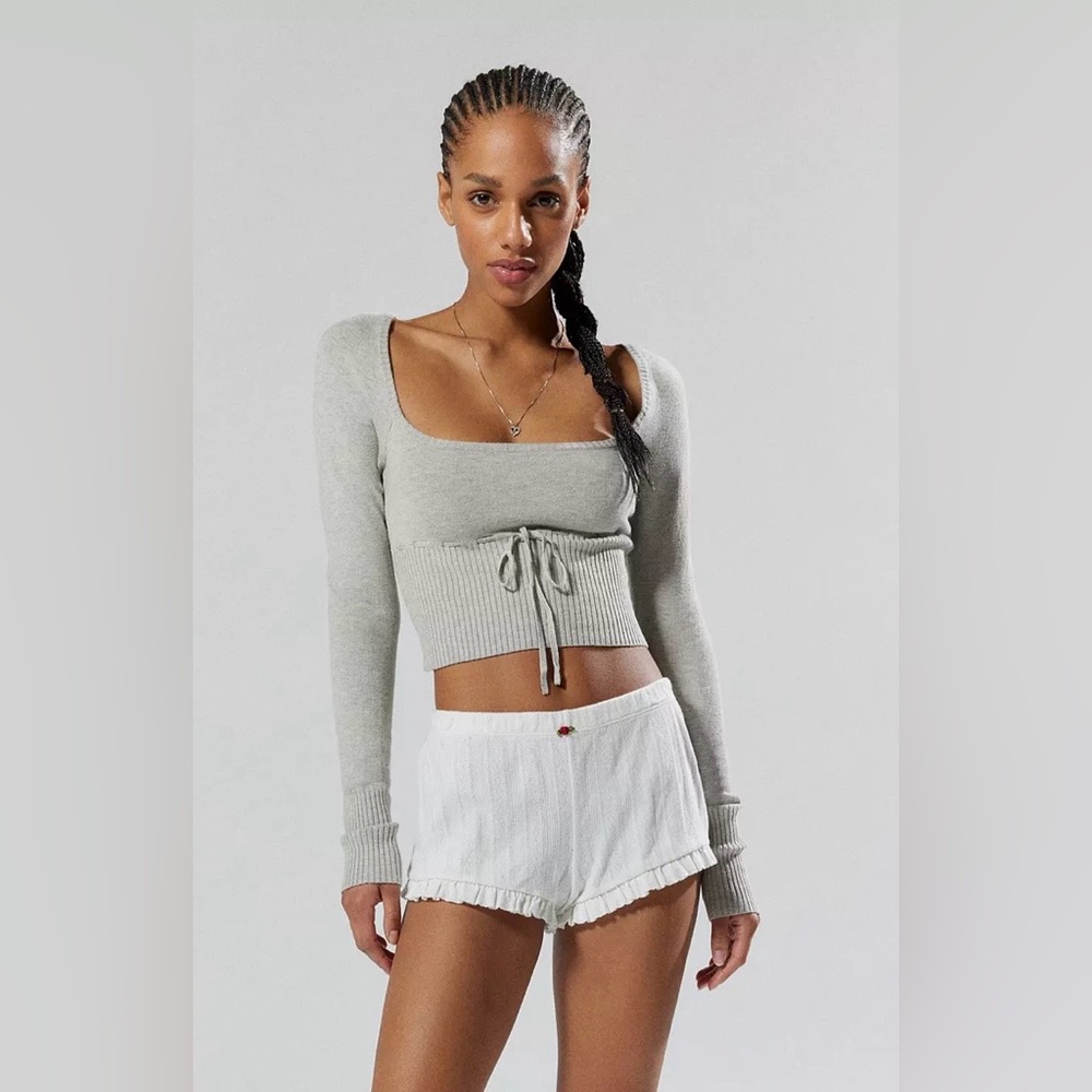 Urban Outfitters Kimchi Blue Bow Detail Long Sleeve Small